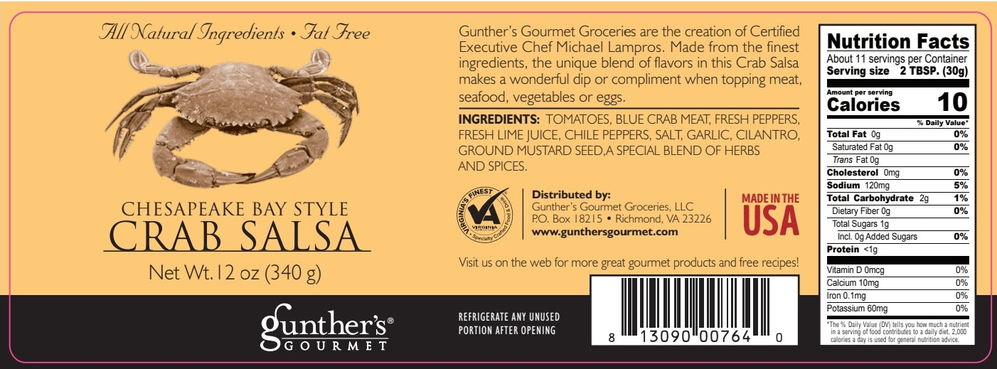 CHESAPEAKE BAY STYLE CRAB SALSA "SALSA SAMPLER 4-PACK"