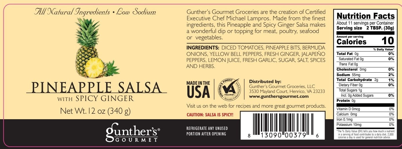 Pineapple Salsa with Spicy Ginger