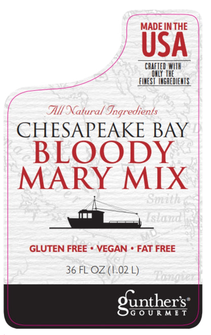 Chesapeake Bay Bloody Mary Mix: 36 oz, Plastic Bottle (NO CRAB MEAT)